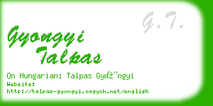 gyongyi talpas business card